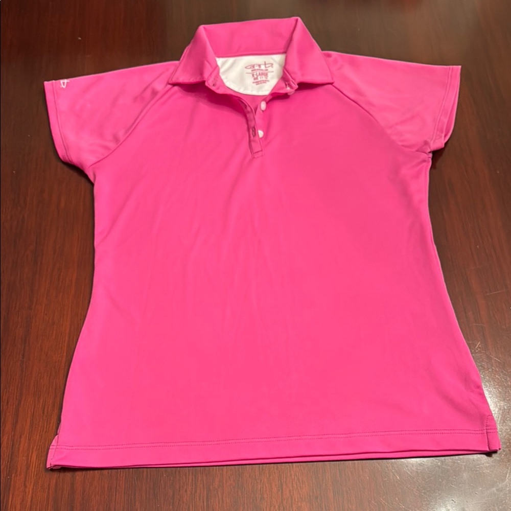 Pink Garb Golf Shirt. Girls Size XL (age 11/12)